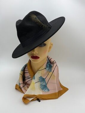 Saiusloa Womens Square Neck Scarf Silky Floral Head Scarf Hair Bandanna Fashion
